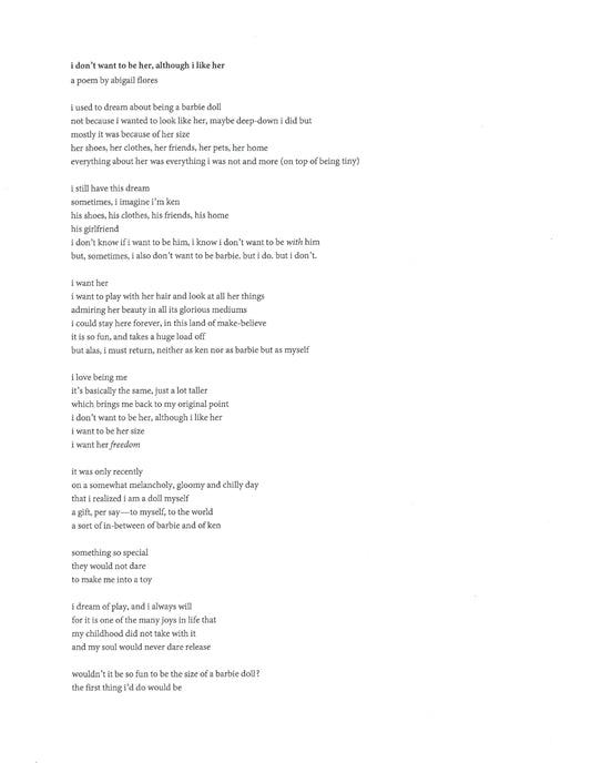 i don't want to be her (although i like her)